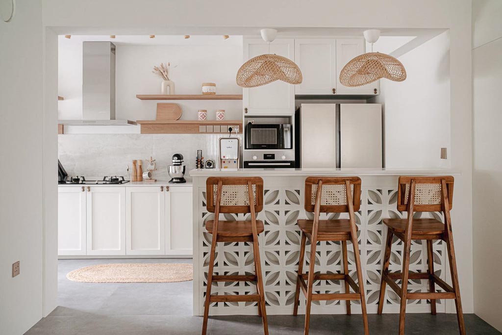 Glass Blocks With Kitchen Islands