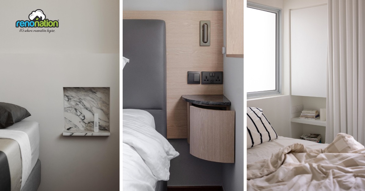 12 Bedside Table Ideas that (Actually) Save Space in the Bedroom ...